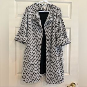 CHICO’S knit jacquard jacket/coat